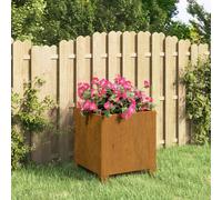 vidaXL Fioriera con Gambe Ruggine 32x30x33 cm Acciaio Corten