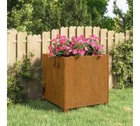 vidaXL Fioriera con Gambe Ruggine 49x47x50 cm Acciaio Corten