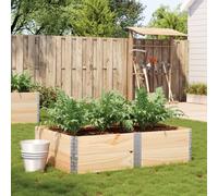 vidaXL Fioriera da Giardino 150x100 cm in Legno Massello di Pino, fioriera, fioriera da Patio, fioriera per pomodori, fioriera da Esterno