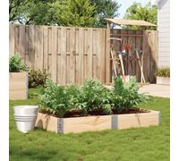 vidaXL Fioriera da Giardino 150x100 cm in Legno Massello di Pino