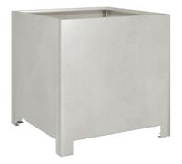 vidaXL Fioriera da Giardino 40x40x40 cm in Acciaio Inox, fioriera, fioriera da Patio, Vaso Fiori da Esterni, fioriera da Esterno