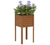 vidaXL Fioriera da Giardino 45x45x88 cm in Acciaio Corten