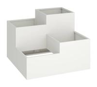 vidaXL Fioriera da giardino - Contenitore in acciaio laminato a freddo per esterni 80x80x60 cm