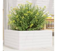 vidaXL Fioriera da Giardino Bianca 50x50x23 cm Legno Massello di Pino