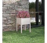 vidaXL Fioriera da Giardino Bianca 50x50x70 cm Legno Massello di Pino