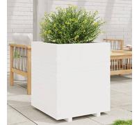 vidaXL Fioriera da Giardino Bianca 60x60x72,5cm Legno Massello di Pino