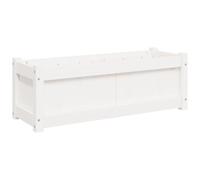 vidaXL Fioriera da Giardino Bianca 90x31x31 cm Legno Massello di Pino