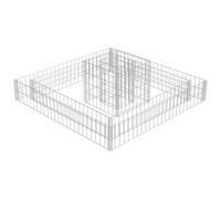 vidaXL Gabbione Fioriera in Acciaio Zincato 120x120x20 cm