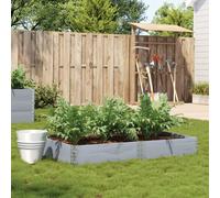 vidaXL Fioriera da Giardino Grigia 150x100 cm Legno Massello di Pino