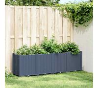 vidaXL Fioriera da Giardino Grigio Blu 160x40x53 cm in PP