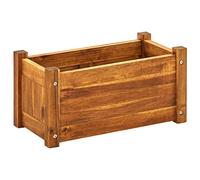 vidaXL Fioriera da Giardino in Legno di Acacia 50x25x25 cm