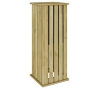 vidaXL Vaso da Giardino con Rivestimento 33x33x85 cm Legno di Pino Impregnato