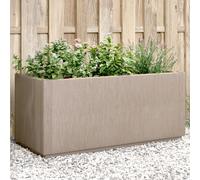 vidaXL Fioriera da Giardino Marrone Chiaro 80x36x35 cm in PP