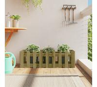 AX Fioriera Rialzata 100x30x30cm Marrone Piante Fiori Rustico Giardino 0K 832476