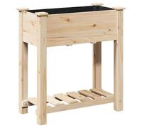vidaXL Supporto per Piante da Giardino Rustico 71 X 37 76.5 cm in Legno di Pino Massello Scaffale Multiuso per Piante e Erbe
