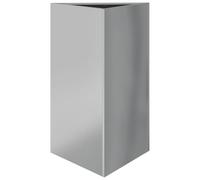 vidaXL Fioriera da Giardino Triangolare 50x43x75 cm Acciaio Zincato, fioriera, fioriera da Patio, Vaso Fiori da Esterni, fioriera da Esterno