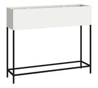 vidaXL Fioriera Elevata 100x26x82 cm Acciaio Bianco