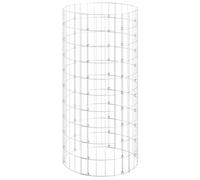 vidaXL Fioriera Gabbione Circolare in Acciaio Zincato Ø50x100 cm