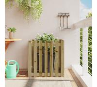vidaXL Fioriera Giardino a Recinzione 70x70x70 cm in Pino Impregnato