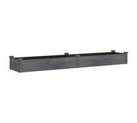 vidaXL Fioriera Giardino con Fodera Grigia 240x45x25 cm Massello Abete