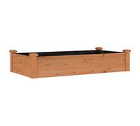 vidaXL Fioriera Giardino con Fodera Marrone 120x60x25cm Massello Abete