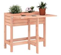 vidaXL Fioriera Giardino con Piano Pieghevole Legno Massello Douglas