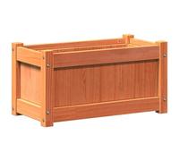 vidaXL Fioriera Giardino Marrone Cera 60x31x31 cm Legno Massello Pino