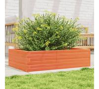 vidaXL Fioriera Giardino Marrone Cera 90x60x23 cm Legno Massello Pino