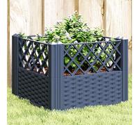 vidaXL Fioriera Giardino Picchetti Grigio Blu 43,5x43,5x43,5 cm PP