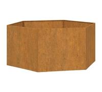 vidaXL Fioriera Ruggine 90x90x45 cm Acciaio Corten