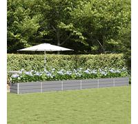 vidaXL Fioriera Grigio Chiaro 600 x 80 x 45 cm Acciaio, Design per Giardini e terrazze, Moderno, duraturo, soluzioni ecocompatibili, migliora Il Soggiorno all'aperto con spazi Funzionali, Idee Creati