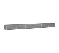 vidaXL Fioriera Grigio Chiaro 600 x 80 x 45 cm Acciaio, Design per Giardini e terrazze, Moderno, duraturo, soluzioni ecocompatibili, migliora Il Soggiorno all'aperto con spazi Funzionali, Idee Creati