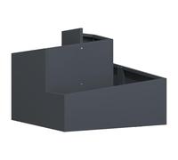 vidaXL Fioriera in plastica Antracite Plastica Media Durevole