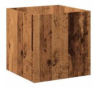 vidaXL Fioriera Legno Antico 40x40x40 cm in Legno Multistrato