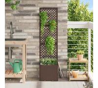 vidaXL Vaso Decorativo per Esterno - Vasi Moderni per Piante, unità da Giardino, in Metallo, per Terrazzo e Balcone, con Un Tocco Industriale