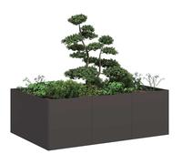 vidaXL Fioriera Nera 120x80x40 cm in Acciaio