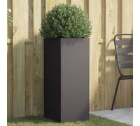 vidaXL Fioriera Nera 32x29x75 cm in Acciaio