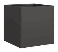 vidaXL Fioriera Nera 40x40x40 cm in Acciaio Laminato a Freddo, Vaso per Piante, Supporto per Piante, Letto rialzato, Supporto per fioriera
