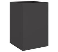 vidaXL Fioriera Nera 52x48x75 cm in Acciaio