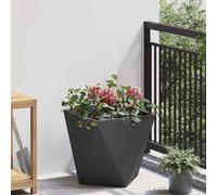 vidaXL Fioriera Nero 40 x 40 x 40 cm Acciaio