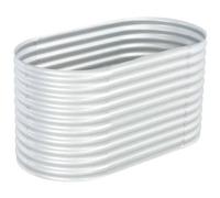 AX Fioriera Letto Rialzato Giardino Balcone Patio 160x80x81cm Argento News 45514