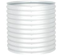 VIDAXL - Fioriera Per Giardino 80x80x81 Cm In Acciaio Zincato Argento
