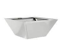 vidaXL Vaso in Metallo Acciaio zincato 35 x 35 x 15 cm Vasi Vaso