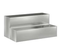 vidaXL Fioriera Rettangolare in Acciaio galvanizzato Durevole per Esterni per Giardino Stile Moderno Minimalista Resistente alle intemperie Dimensioni 100 X 60 45 cm Fioriere in Metallo Contenitori