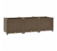 vidaXL Fioriera Rialzata 120x40x38 cm in Polipropilene