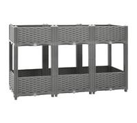 vidaXL Fioriera Rialzata 120x40x71 cm in Polipropilene