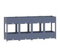vidaXL Fioriera Rialzata 160x40x71 cm in Polipropilene