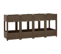 vidaXL Fioriera Rialzata 160x40x71 cm in Polipropilene