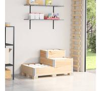 vidaXL Fioriera Rialzata 3 Livelli 120x80 cm Legno Massello di Pino