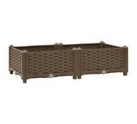 vidaXL Fioriera Rialzata 80x40x23 cm in Polipropilene